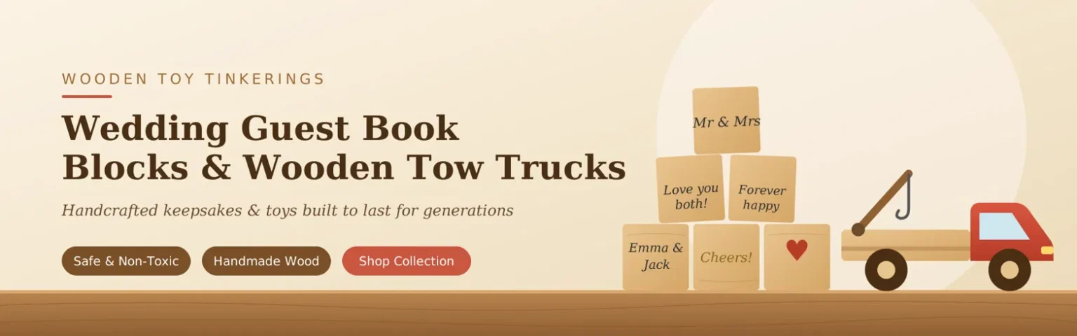Preserving Memories and Inspiring Play: The Magic of Wooden Guest Book Blocks and Tow Trucks
